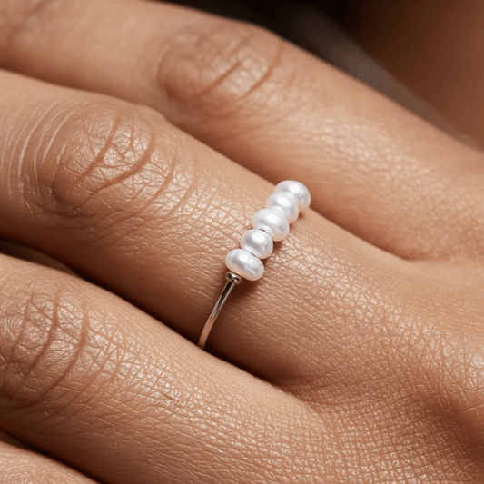 Sea Bloom Pearls Ring – Delicate Freshwater Pearl