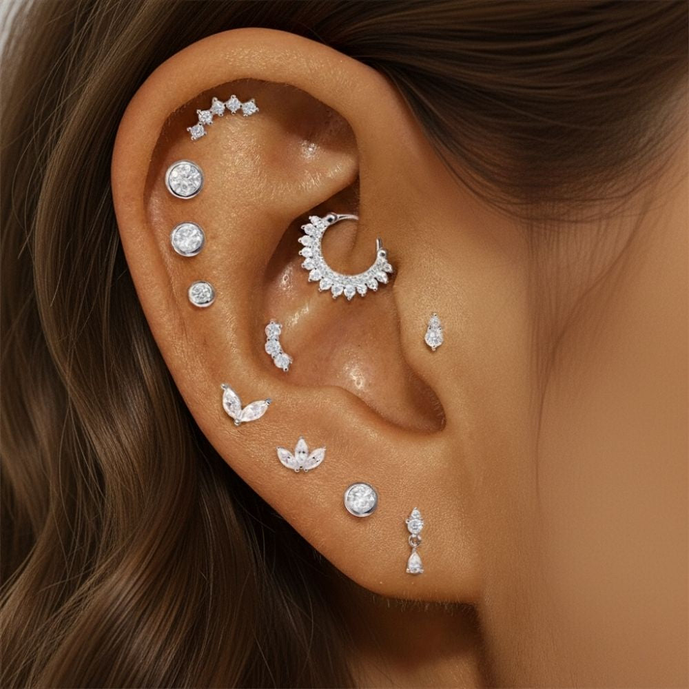 Ear Stack Moissanite