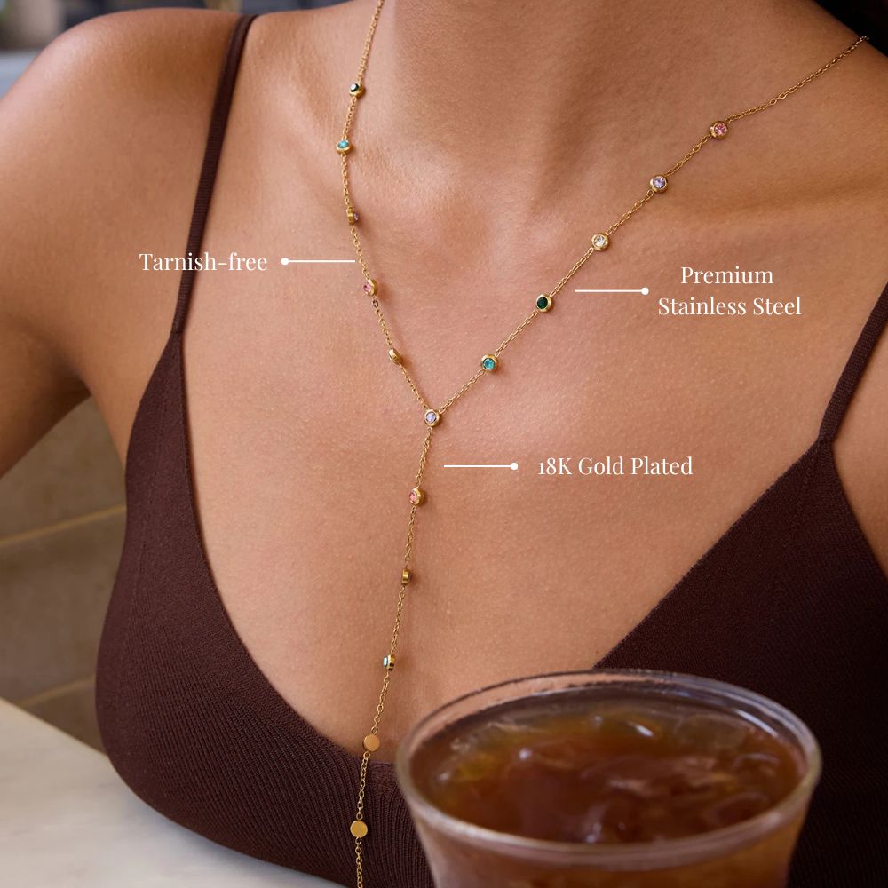 Y Necklace Multicolor