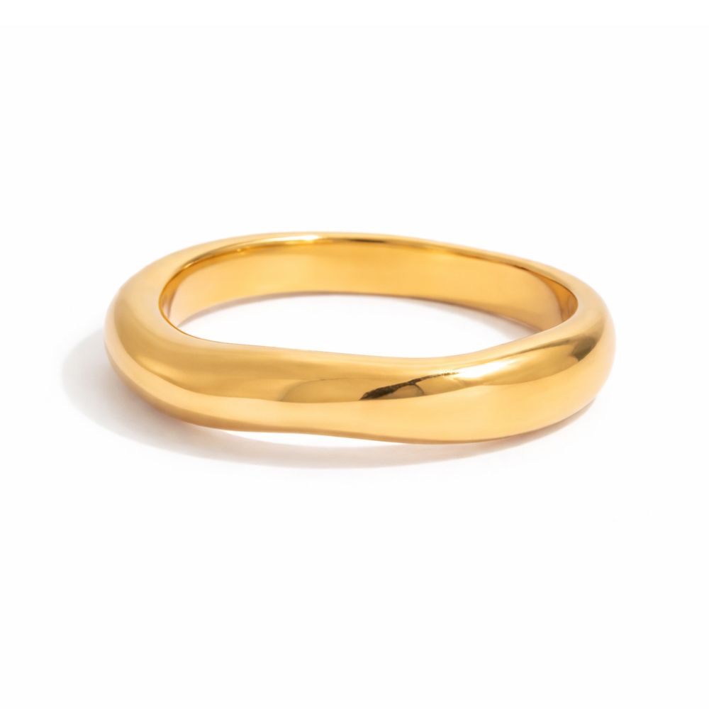 Gold Statement Ring Trio