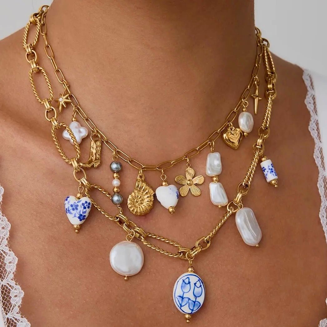 Capri Bloom Charm Necklace