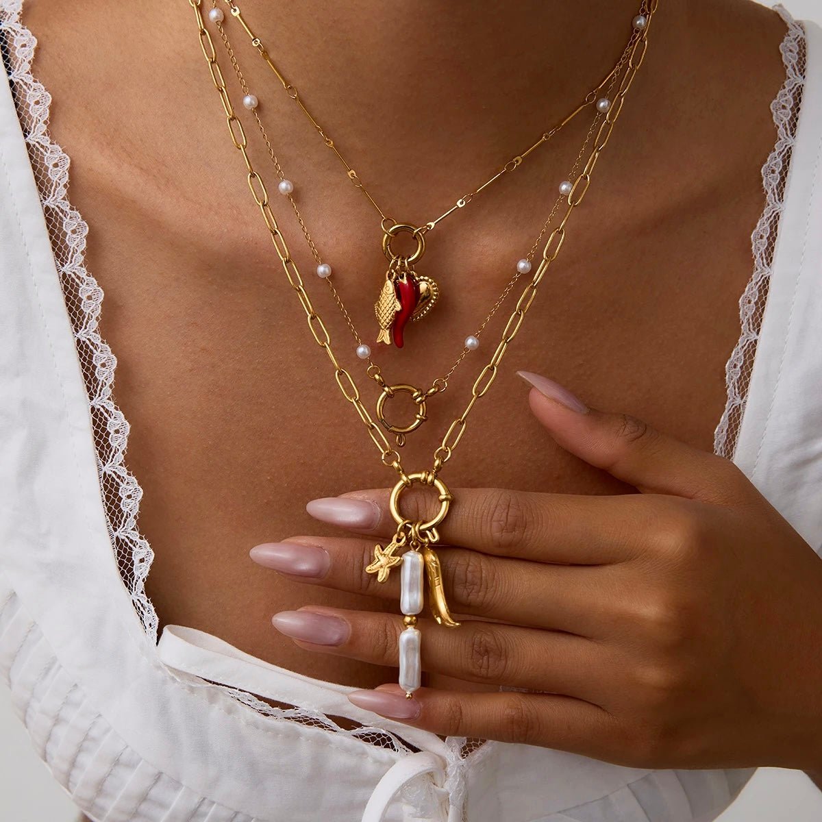 Golden Boot Charm Necklace