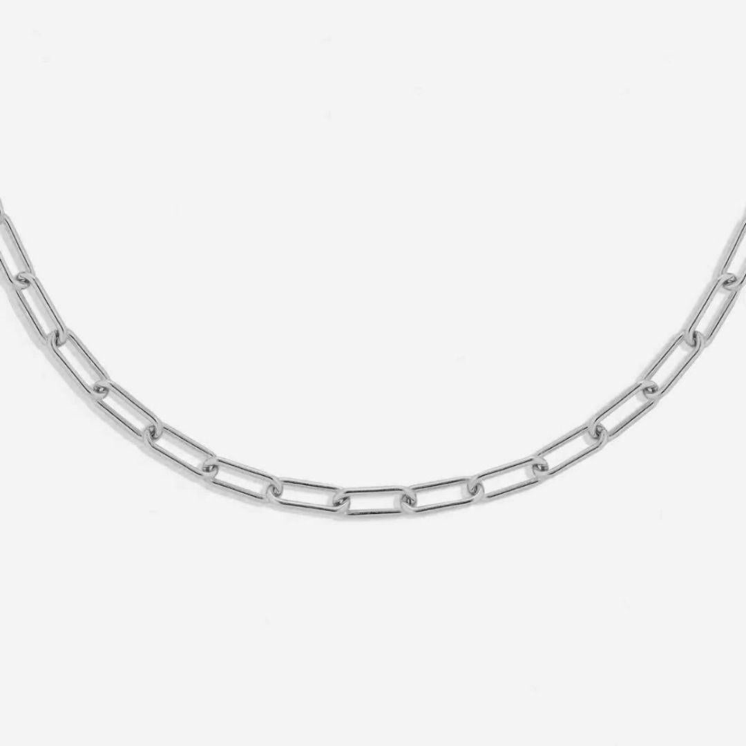 Minimalist Paperclip Choker – Waterproof 18k Gold Plated