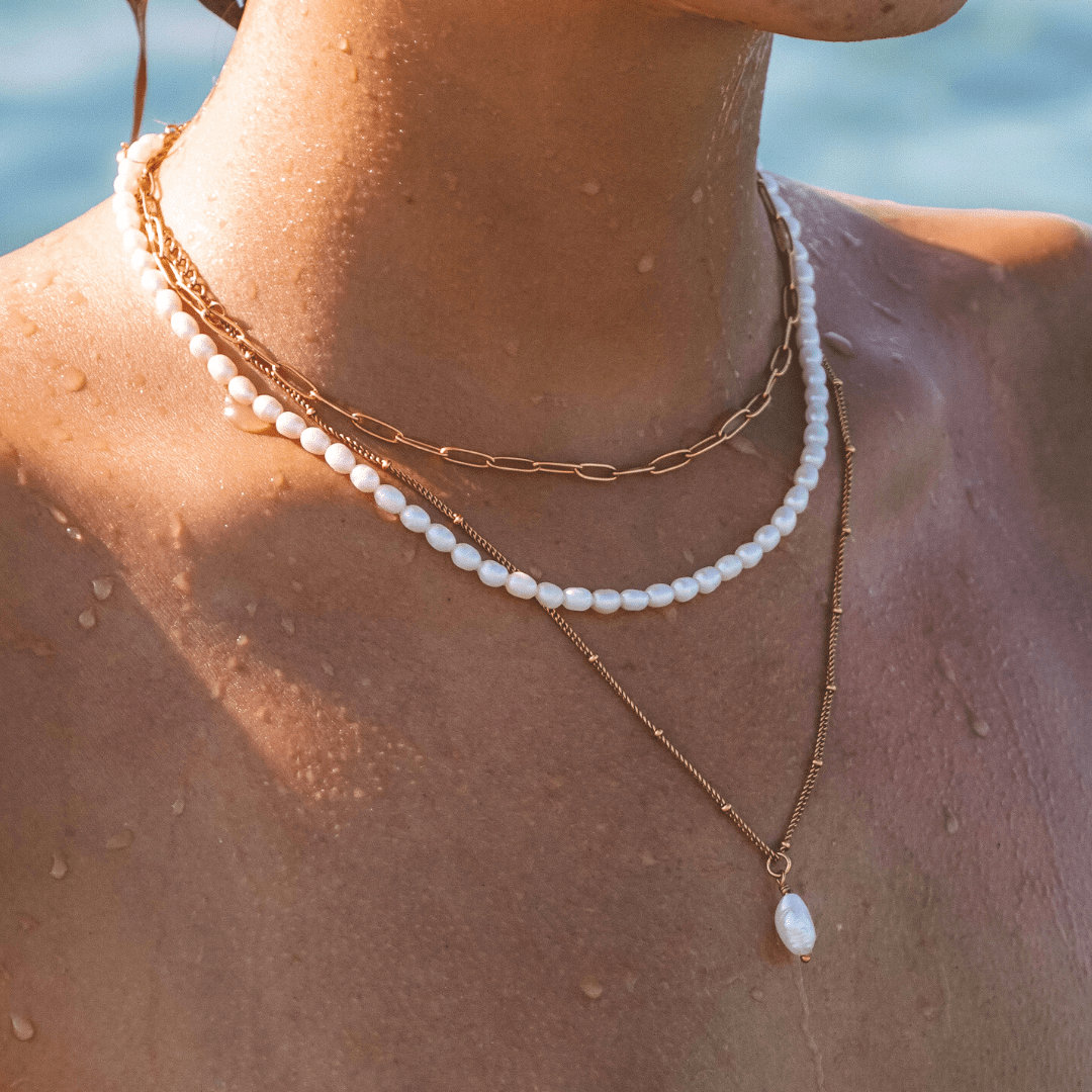 Minimalist Paperclip Choker – Waterproof 18k Gold Plated