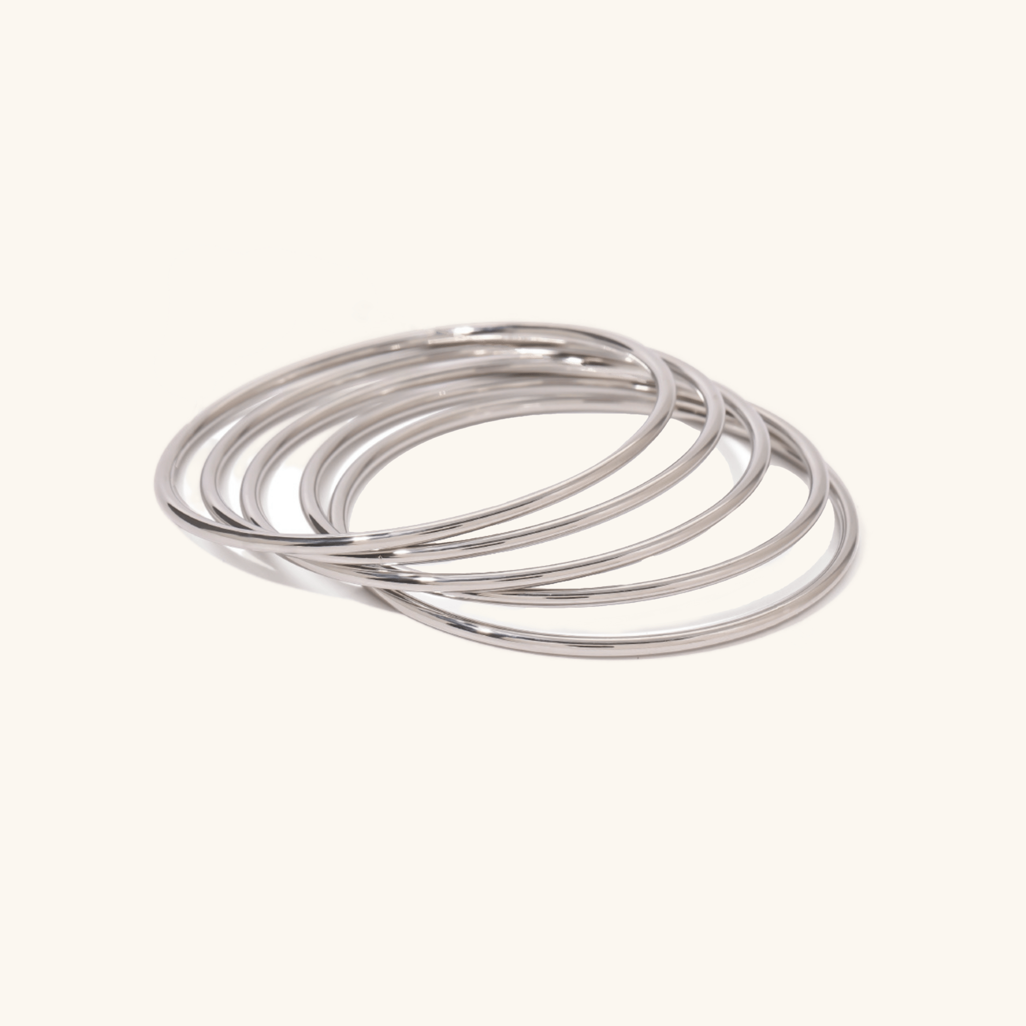 Stackable Waterproof Bangles Set – Gold, Silver or Mixed