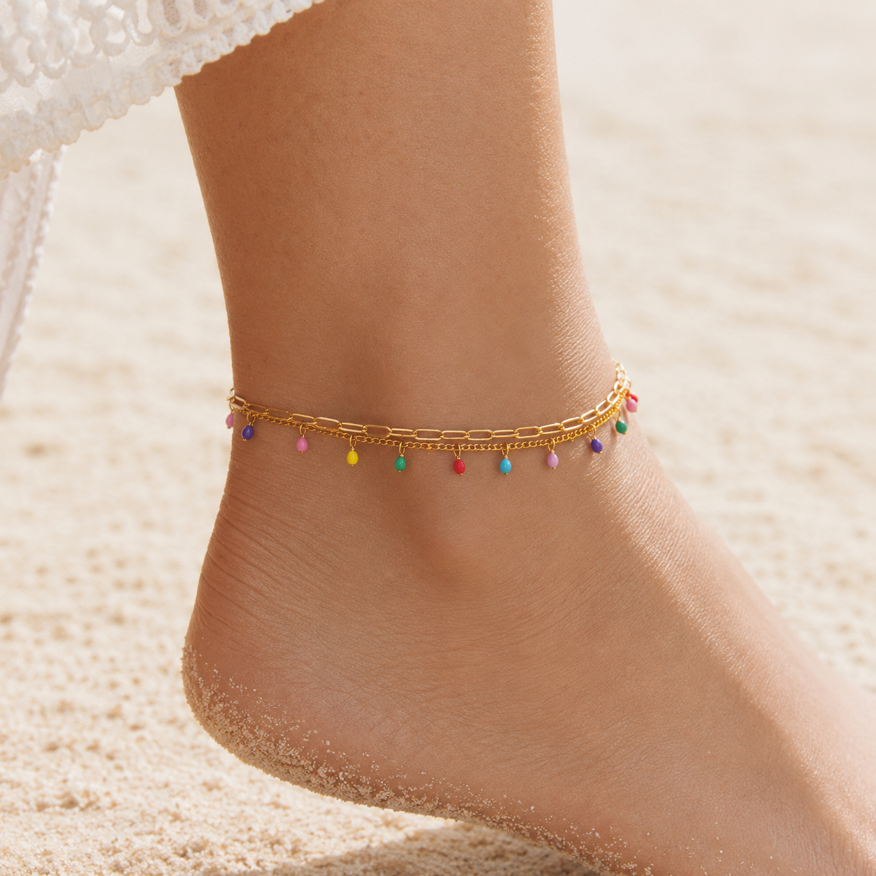 Colorful Beach Anklet