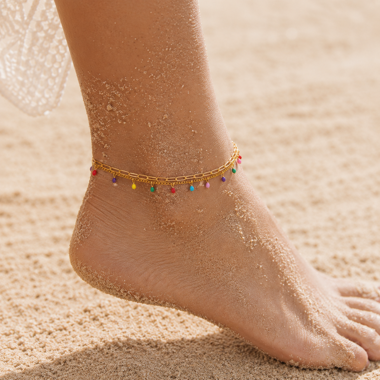 Colorful Beach Anklet