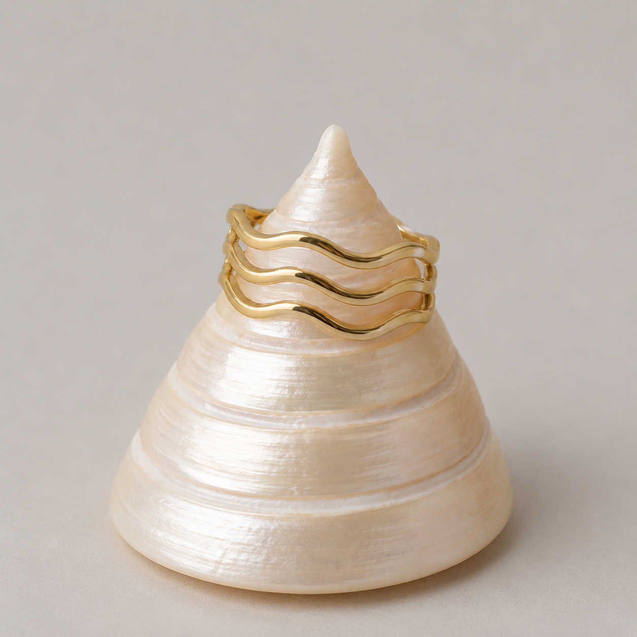 Gold Wave Ring
