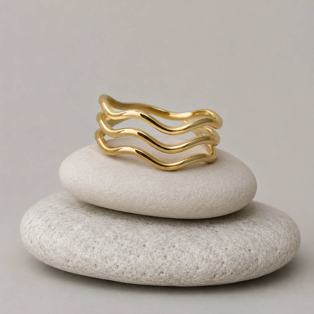 Gold Wave Ring