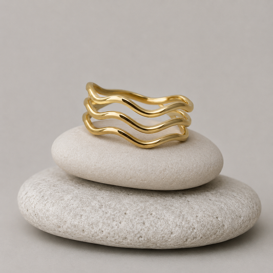 Gold Wave Ring