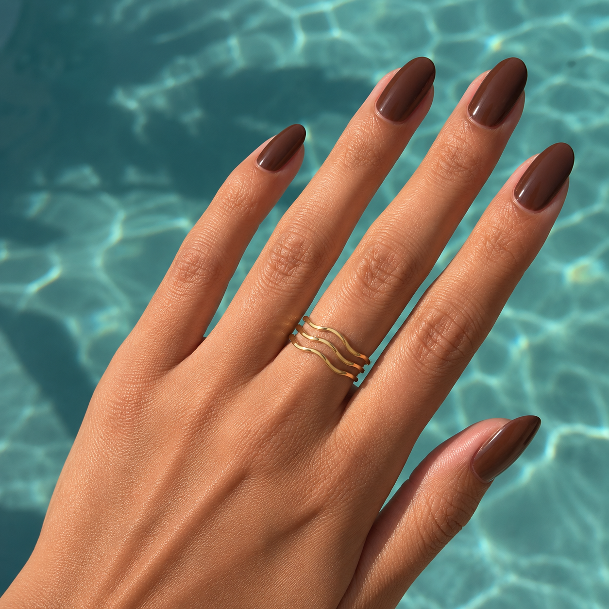 Gold Wave Ring
