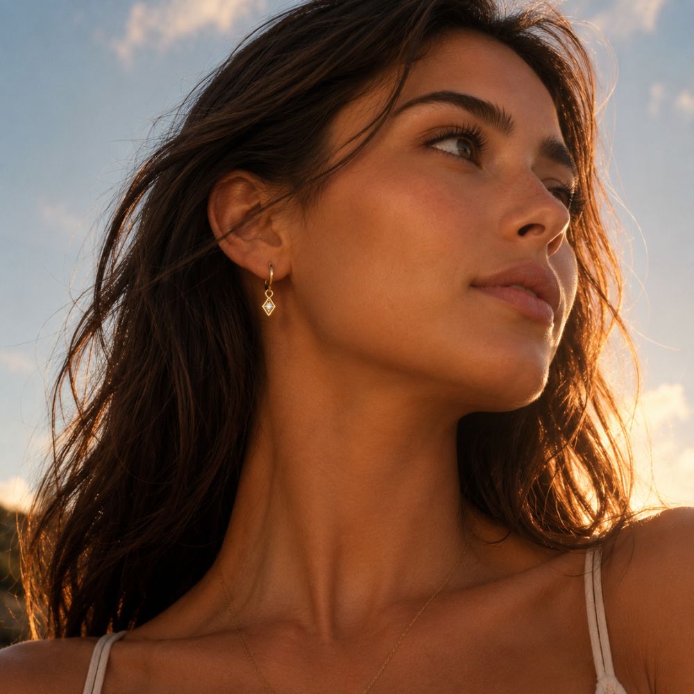 Kite Huggie Earrings