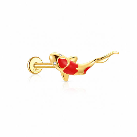 Gold Koi Fish Stud