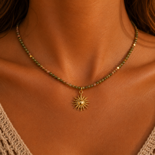 Sun Beaded Necklace